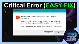 Valorant Crash Fix quotCritical Memory Dumpquot Issue in 2024 – StepbyStep Guide [upl. by Terrej]