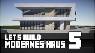 Minecraft  modernes Haus Bauen 5 TutorialAnleitung HD [upl. by Giralda]