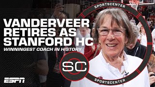 The legacy Tara VanDerveer leaves at Stanford after 38 years as coach 👏  SportsCenter [upl. by Oninotna]