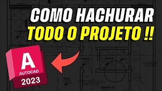 COMO HACHURAR CORRETAMENTE PROJETO ARQUITETÔNICO NO AUTOCAD [upl. by Didier]