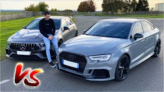 NOUVELLE A45S AMG VS AUDI RS3  😱 DRAG RACE [upl. by Ahsino694]