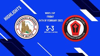 HIGHLIGHTS Kilwinning Rangers 33 St Cadocs Buffs win 43 on pens [upl. by Kcered]