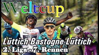 PRO CYCLING MANAGER Weltcup 2022  L2R7 LüttichBastogneLüttich [upl. by Ynabla]