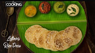 Leftover Rice Dosa  Instant Dosa Batter  Breakfast Recipes  Spongy Dosa  Leftover rice recipes [upl. by Adamok]