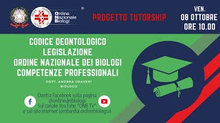 Progetto Tutorship  Codice Deontologico Legislazione Ordine e Competenze professionali [upl. by Atlanta103]