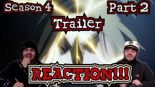 The Custodians REACT to Attack on Titan Season 4 Part 2 Trailer [upl. by Ahsimot]