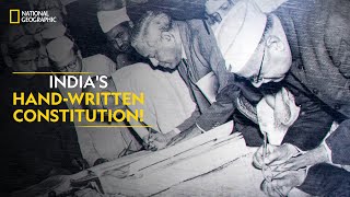 Indias HandWritten Constitution  It Happens Only in India  National Geographic [upl. by Woodring242]