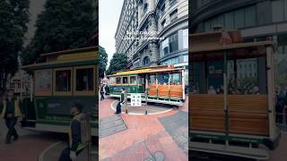 Cable Car Turnaround Powell St Downtown San Francisco usatravel california cablecar travel [upl. by Aneahs840]