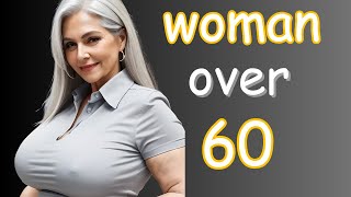 Natural Older Woman Over 60 Attractively Dressed Classy Natural Older Ladies Over 60 [upl. by Nylodnarb]