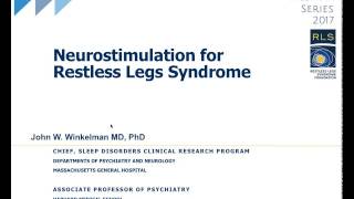 Webinar 2017 Neurostimulation and Restless Legs Syndrome [upl. by Rap]