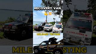 Recovery van tata 207 mileage testing automobile milagetest tata [upl. by Bondie]