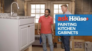 How to Properly Paint Your Kitchen Cabinets  Ask This Old House [upl. by Ocnarf]