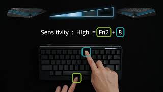 HHKB Studio Adjusting the Sensitivity on Gesture Pad [upl. by Nerte]