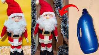 Como fazer papai noel fácil faça você mesmo papai noel papai noel com material reciclável 🎅 🎄 [upl. by Luapnoj]