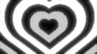 Black and White Y2k Neon LED Lights Heart Background  1 Hour Looped HD [upl. by Suinotna]