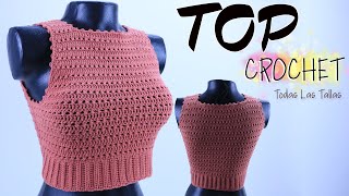 Top Básico Crochet a Tú MEDIDA [upl. by Hairakcaz]