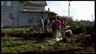 Residents Clean Up Tornado Damage [upl. by Eddra]