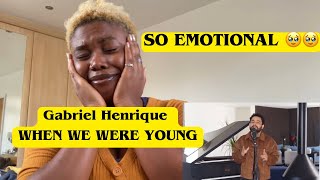 When We Were Young  Gabriel Henrique Cover REACTION  UK REACTION [upl. by Enneire]