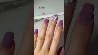 Fantasy plum flor nails dipping 👀💅 anyone feel great about the cute french smile line✨nailsinspo [upl. by Oliy]