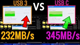 USB TypeC vs USB 30 Speed Test  Which is Faster [upl. by Ehsiom868]