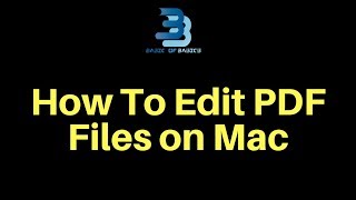 How to Edit PDF Files on Mac [upl. by Haidebej512]