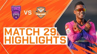 2023 Abu Dhabi T10 Match 29 Highlights New York Strikers vs Morrisville Samp Army  Season 7 [upl. by Nnylaj]