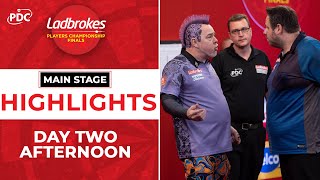 TEMPERS FLARED Main Stage Afternoon Highlights Day Two  2021 Ladbrokes Players Championship Finals [upl. by Garnes]