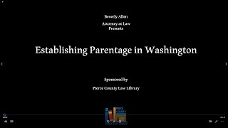 Establishing Parentage in Washington [upl. by Netsua]