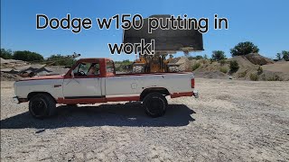 1986 Dodge w150 from tree line to work truck [upl. by Karney203]