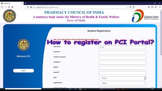 PCI Portal Student Registration [upl. by Ferd203]