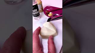 How to apply luster dust to chocolate Use The Color Solution ✨✨ shortsfeed [upl. by Eixor]