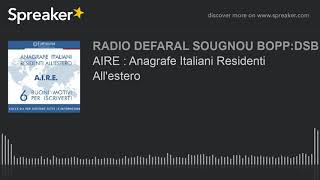 AIRE  Anagrafe Italiani Residenti Allestero [upl. by Perrins]