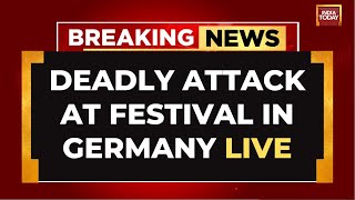 LIVE  Solingen Festival Horror Deadly Knife Attack Shocks Germany LIVE  German News LIVE [upl. by Cordeelia]