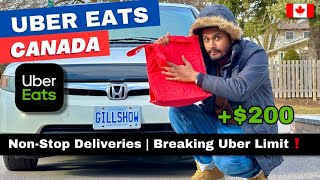 Uber Eats 12hrs Challenge 🇨🇦 [upl. by Yorick]