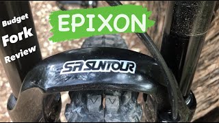 SR Suntour Epixon Budget MTB Fork Review and First Ride  Upgrading the Diamondback Atroz 1 [upl. by Amo]