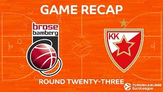 Highlights Brose Bamberg  Crvena Zvezda mts Belgrade [upl. by Timmi]