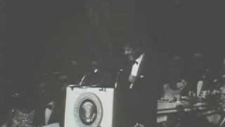 President John F Kennedy humor at fundraiser for the National Democratic party [upl. by Stonwin]