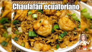 🔴RECETA DE 10 MINUTOS‼️ CHAULAFÁN ECUATORIANO 🇪🇨DE CAMARÓN🦐🍙 [upl. by Eanahc]