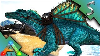 EPIC SPINO MUTATION UNDERWATER CAVING WITH A SPINO  Ark Survival Evolved S3E104 [upl. by Constancia]