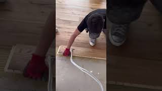 parket parquet flooring detail working video woodworking electric [upl. by Ellezaj]