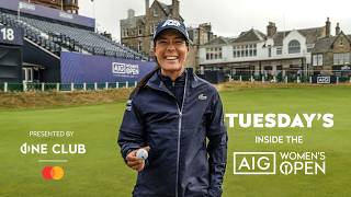 Boutier DRIVES 18TH GREEN Nelly Korda Arrival and St Andrews Eagles  Inside the AIG Womens Open [upl. by Air240]