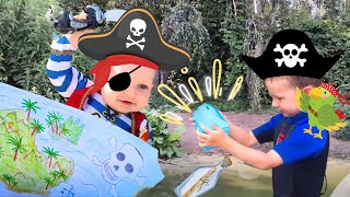 Pirate Treasure Hunters  Pretend Play and Funny Stories for Preschoolers [upl. by Melda38]