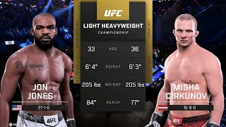 Jon Jones vs Misha Cirkunov Full Fight  UFC 5 Fight Night [upl. by Koziel]