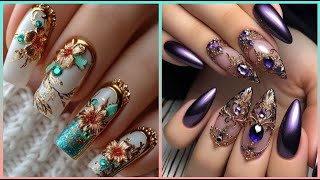 Royal Premium Nail Art Design [upl. by Alahs]