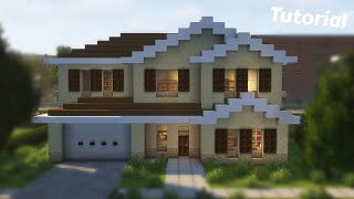 Minecraft Suburban House Tutorial 18 [upl. by Tem]