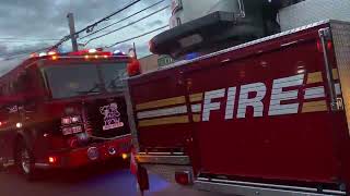 Farmingdale Columbus Day parade part 4 Bethpage fire department [upl. by Dorise]