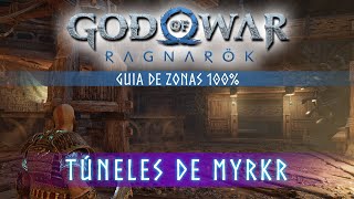 God of War Ragnarok Guia de Zonas 100  Túneles de Myrkr Localización coleccionables [upl. by Anat]