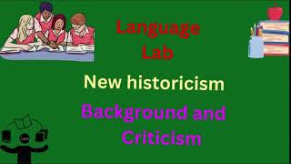 New historicism Definition Theory amp Criticism [upl. by Sedgewake]