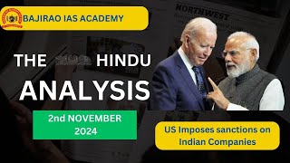 2 NOVEMBER 2024  The Hindu Analysis  Daily Current Affairs UPSC IAS  BAJIRAO IAS ACADEMY [upl. by Isac]