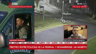 Tiroteo entre policías de la federal y bonaerense Un muerto [upl. by Amberly214]